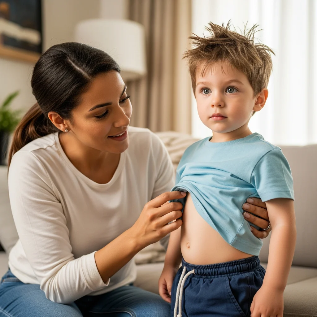 Verificare corporală pentru identificarea căpușelor după ieșirea în natură